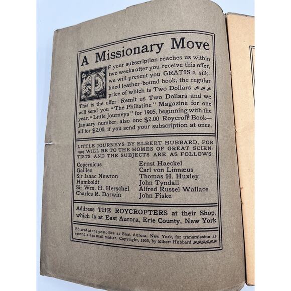 Lot Of 11 Elbert Hubbard 1905 Little Journeys To Homes Of Great Scientists - Picture 5 of 5